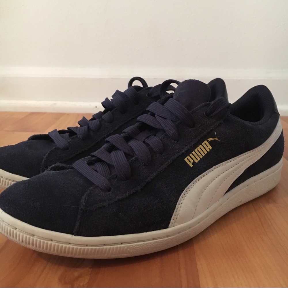 Navy Blue Puma Sneakers